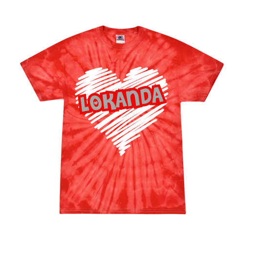 Tie Dye Lokanda Heart T-Shirt