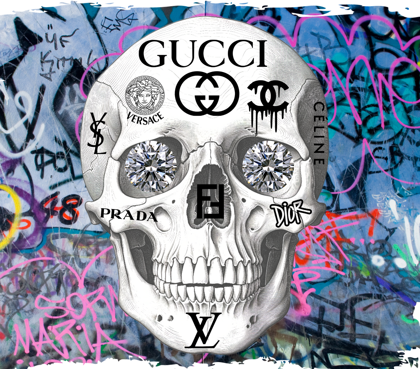 Designer Skull Water Bottle