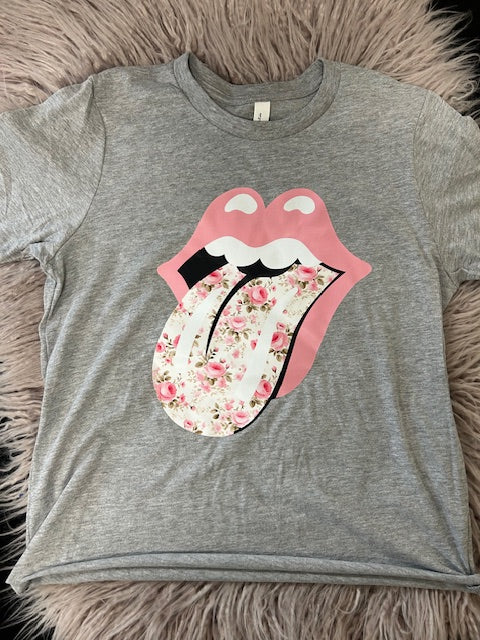 Floral Tongue Tee *In Stock*
