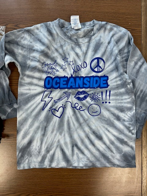 Tie Dye Long Sleeve Oceanside Vibes *In Stock*