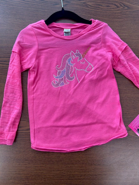 Long Sleeve Burnout Unicorn Bling *In Stock*