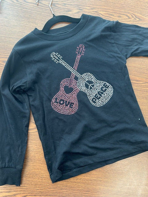 Long Sleeve Bling Guitars *In Stock*