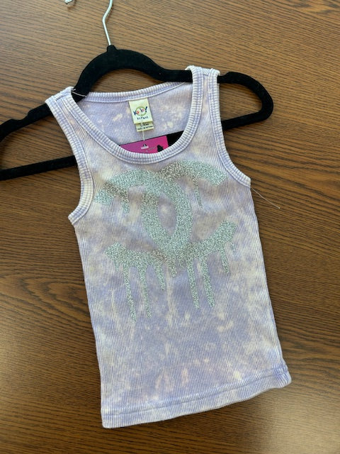 Glitter Designer Tie Dye Tank