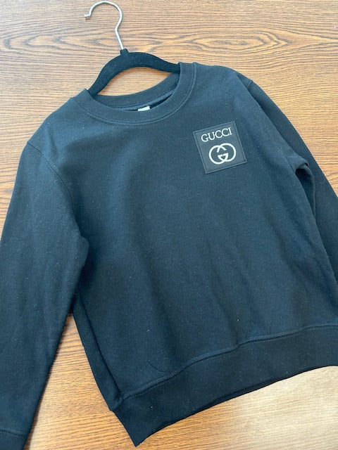 Designer Patch Crewneck Sweatshirt