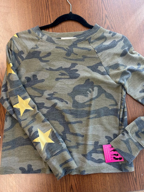 Camo Long Sleeve Stars Shirt *In Stock*