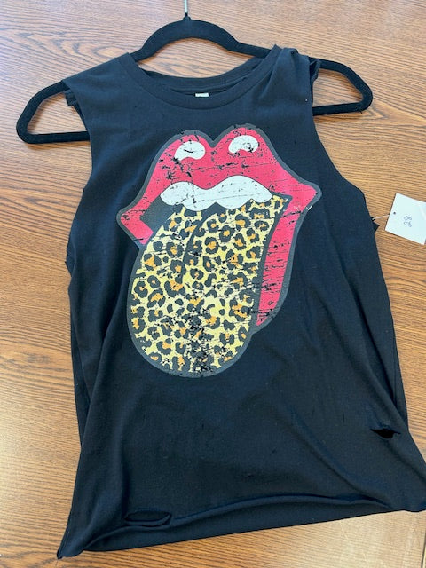 Sleeveless Cheetah Tongue Tank *In Stock*