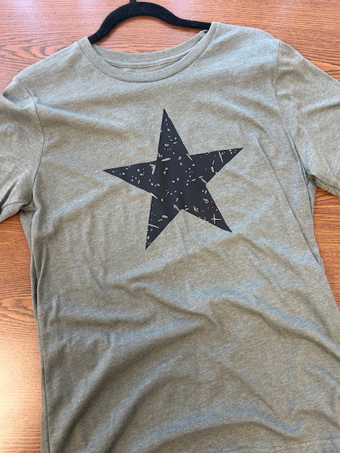 Military Green Star Tee