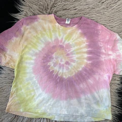 Short Sleeve Tie Dye Crop **In Stock Ready to Ship**