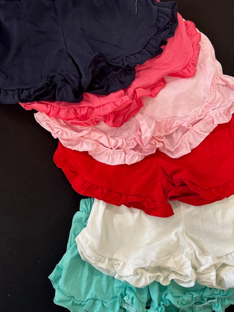 Girls Ruffle Shorts **In Stock Ready to Ship**