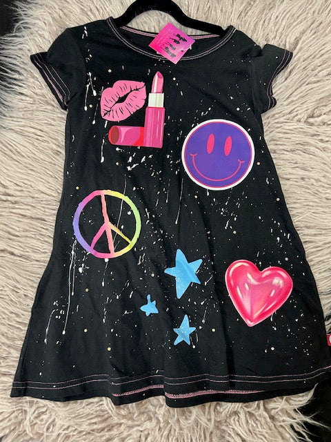 Splatter Decal Dress *In Stock Ready to Ship**