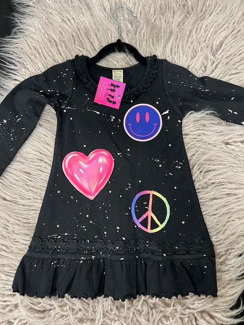 Splatter Decal Dress **In Stock Ready to Ship**