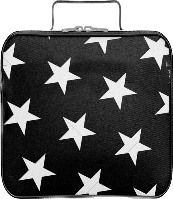 Black and White Stars Lunchbox