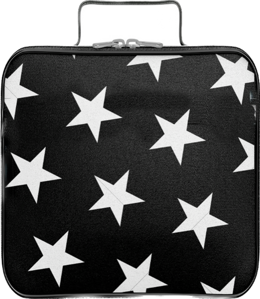 Black and White Stars Lunchbox