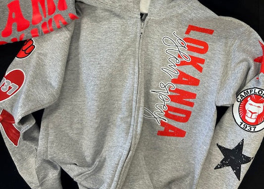 Lokanda Sleeves Zip Up Sweatshirt