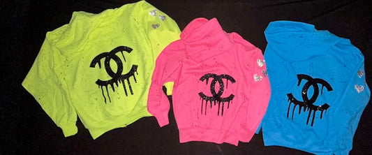 Drippy Designer Zip Up Sweatshirt *In Stock Ready to Ship*