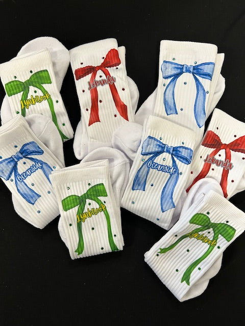 Bling Bow Spirit Socks