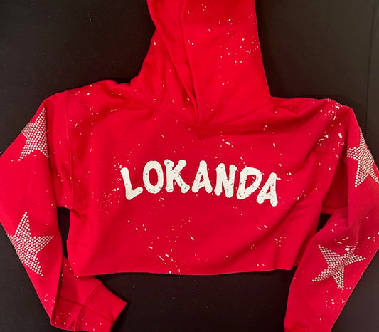 Extreme Bling Crop Hoodie