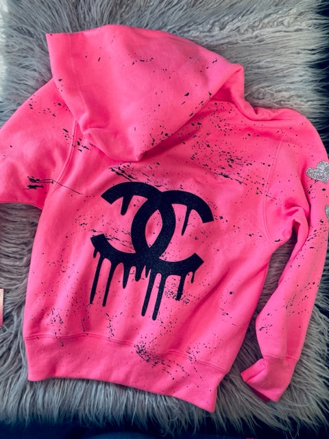 Drippy Designer Zip Up Sweatshirt *In Stock Ready to Ship*