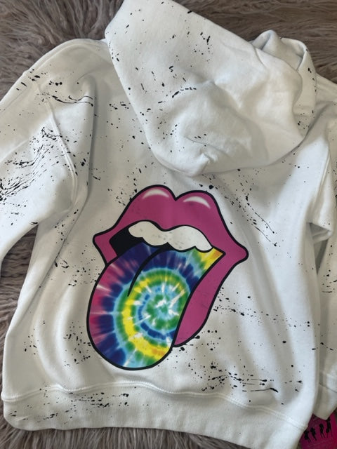 Splatter Tongue Hoodie *In Stock Ready to Ship*