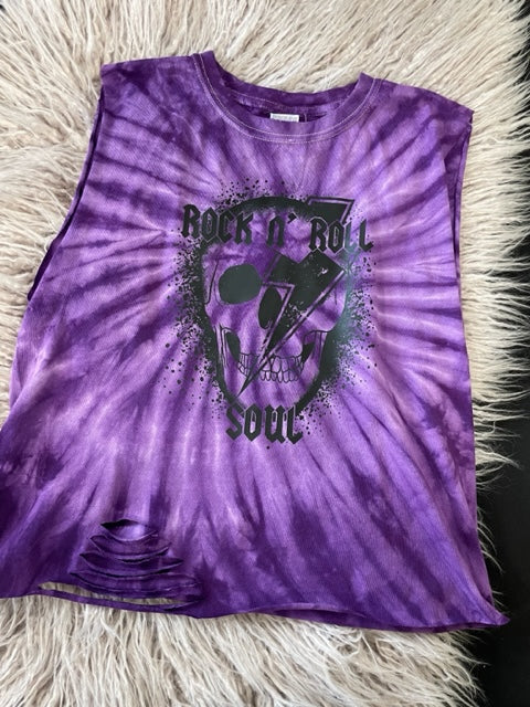 Tie Dye Rock and Roll Tank *In Stock Ready to Ship*
