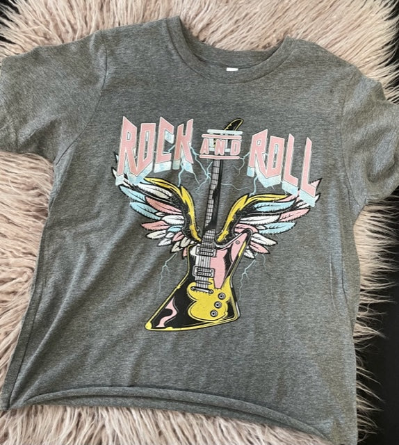 Rock and Roll Guitar Tee *In Stock Ready to Ship*