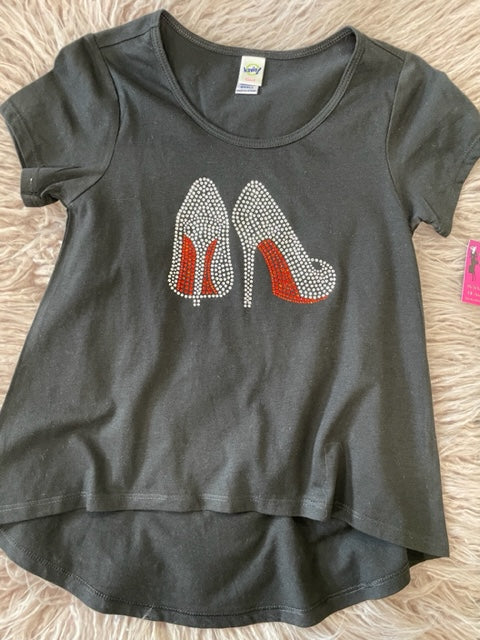 Red Heels Bling Tee *In Stock Ready to Ship*