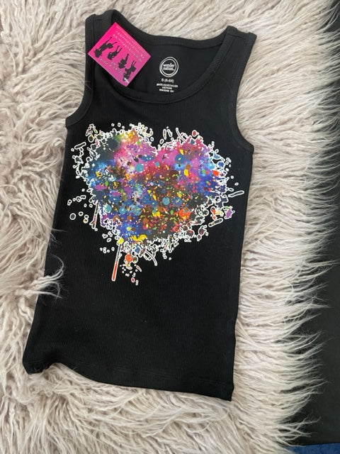 Splat Heart Tank *In Stock Ready to Ship*