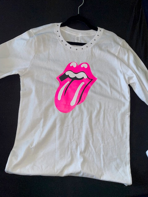 Long Sleeve Neon Mouth Tee *In Stock Ready to Ship*