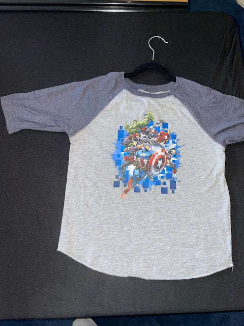 Superhero Raglan Short 3/4 Sleeve *In Stock Ready to Ship*