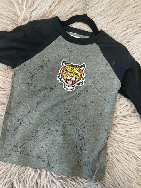 Boys Tiger Raglan *In Stock Ready to Ship*