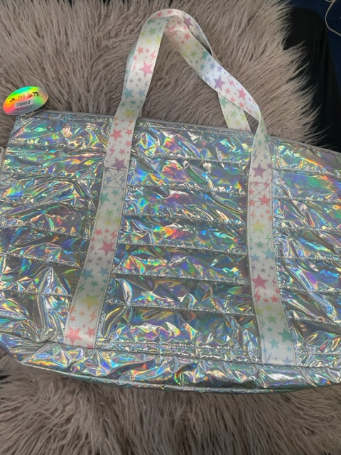 Silver Tote Bag