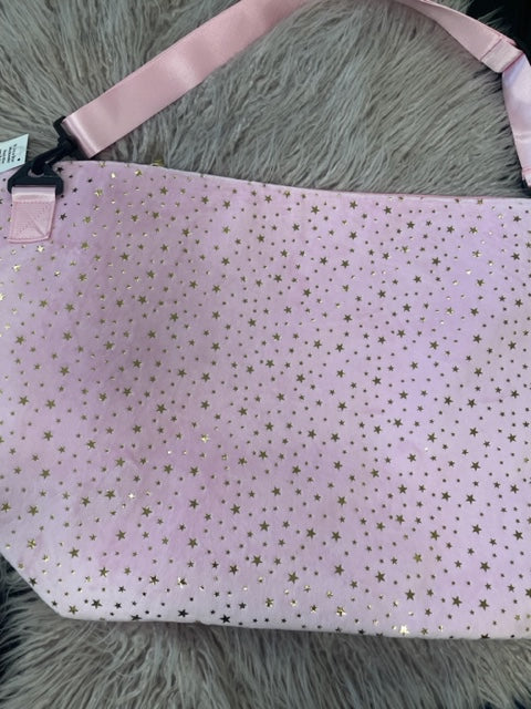 Velvet Pink with Gold stars tote