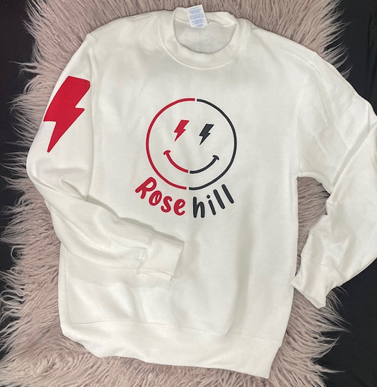 Split Crew Neck Sweatshirt