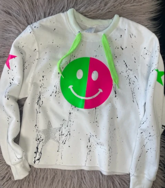 Neon String Smiley **In Stock Ready to Ship**