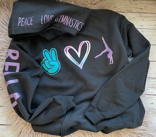 Peace Love Gymnastics Hoodie