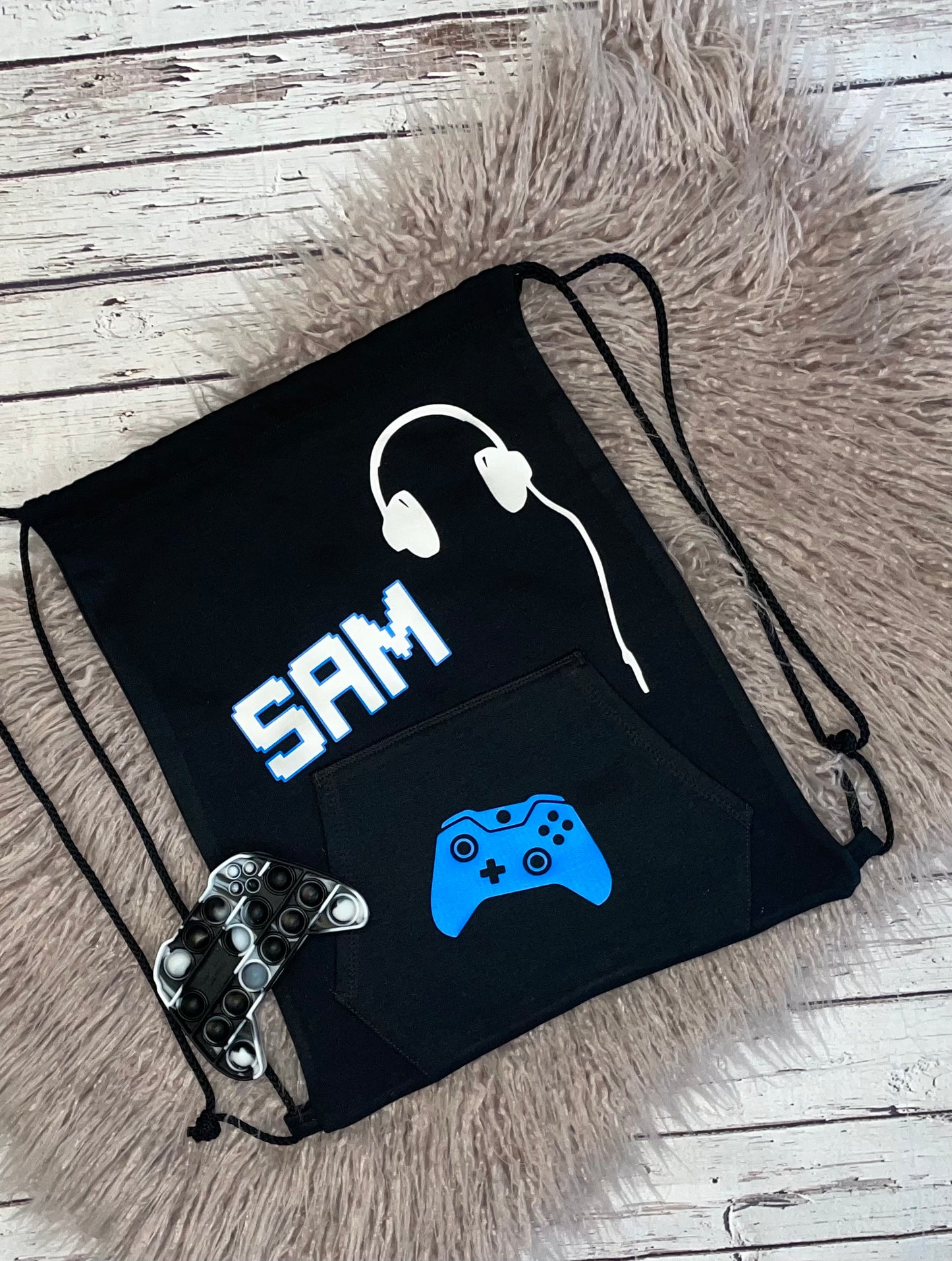 Gamer Drawstring backpack