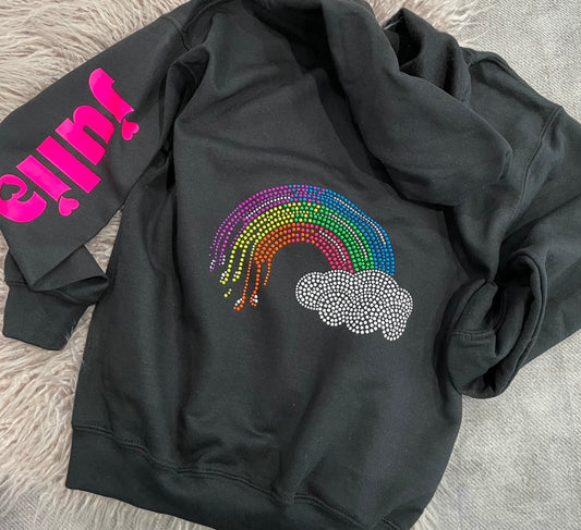 Rainbow Zip Sweatshirt