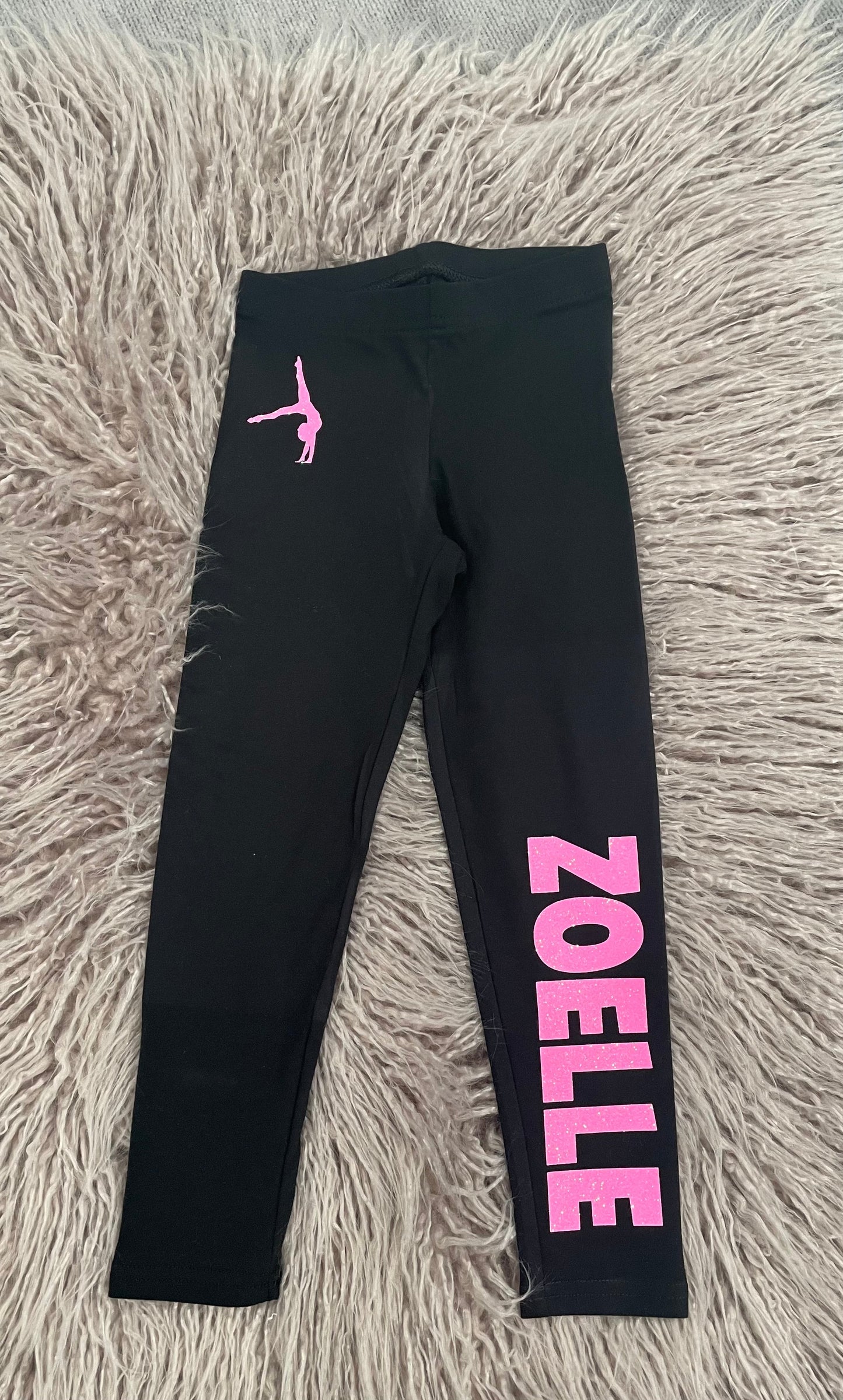 Toddler Glitter Name Leggings