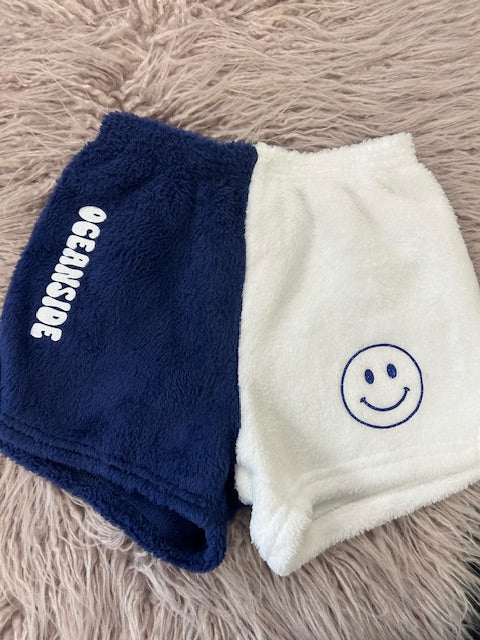 Oceanside Fuzzy Shorts **In Stock Ready to Ship**