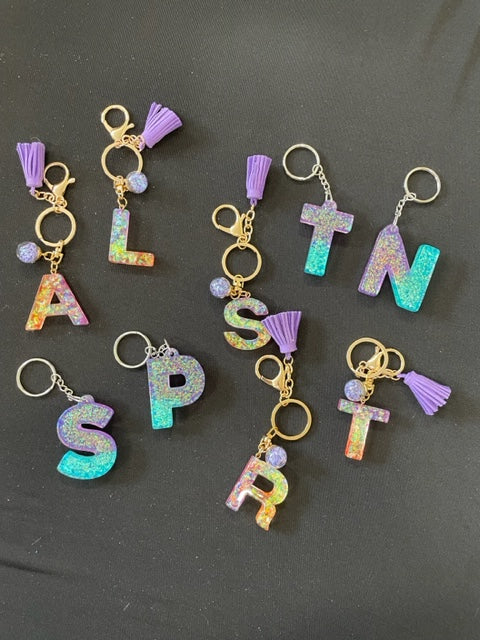 Initial Backpack Keychains