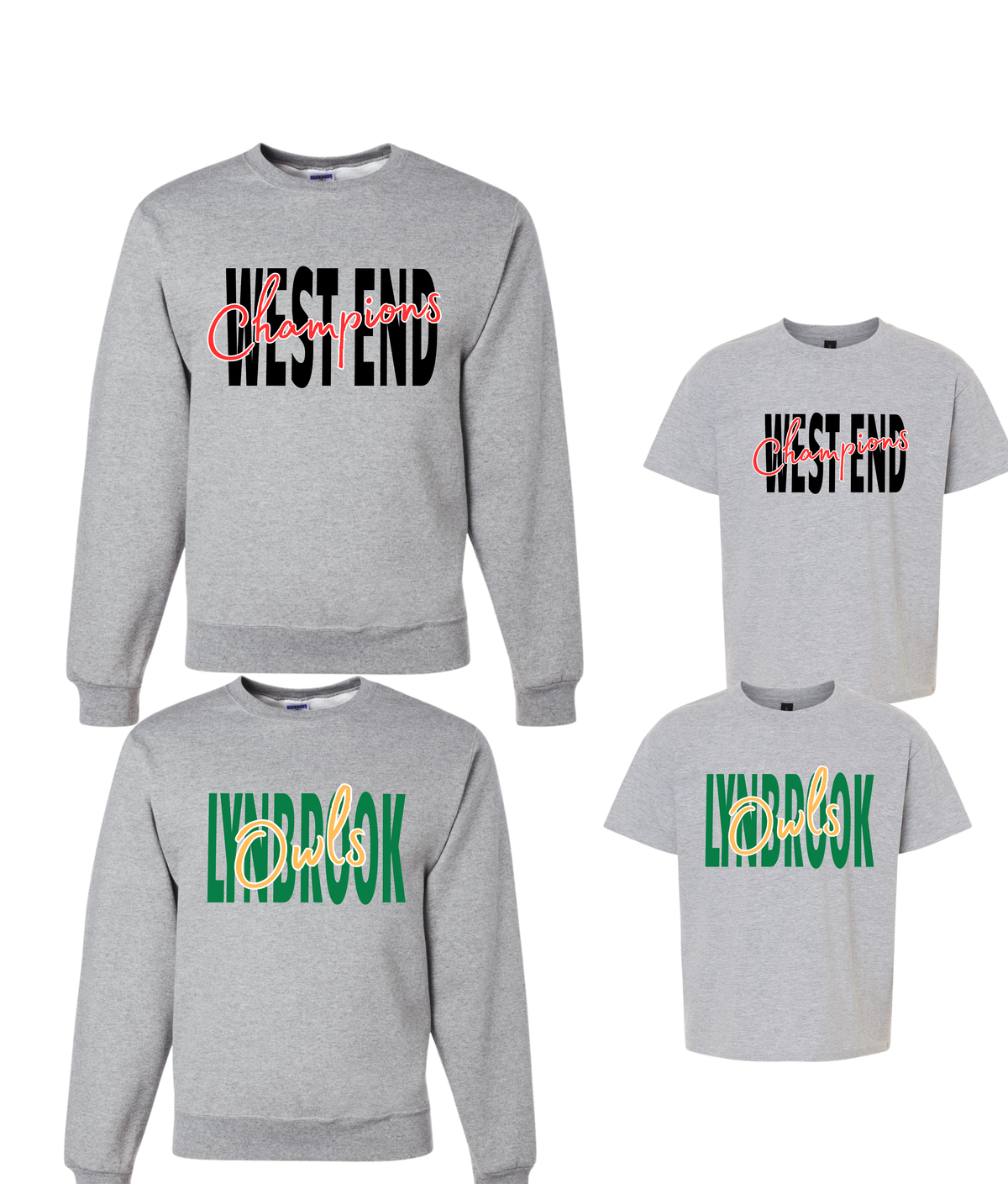Traditional Crewneck Sweatshirt or Tee